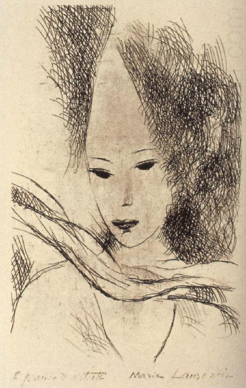 Marie Laurencin Woman wearing the big hat china oil painting image